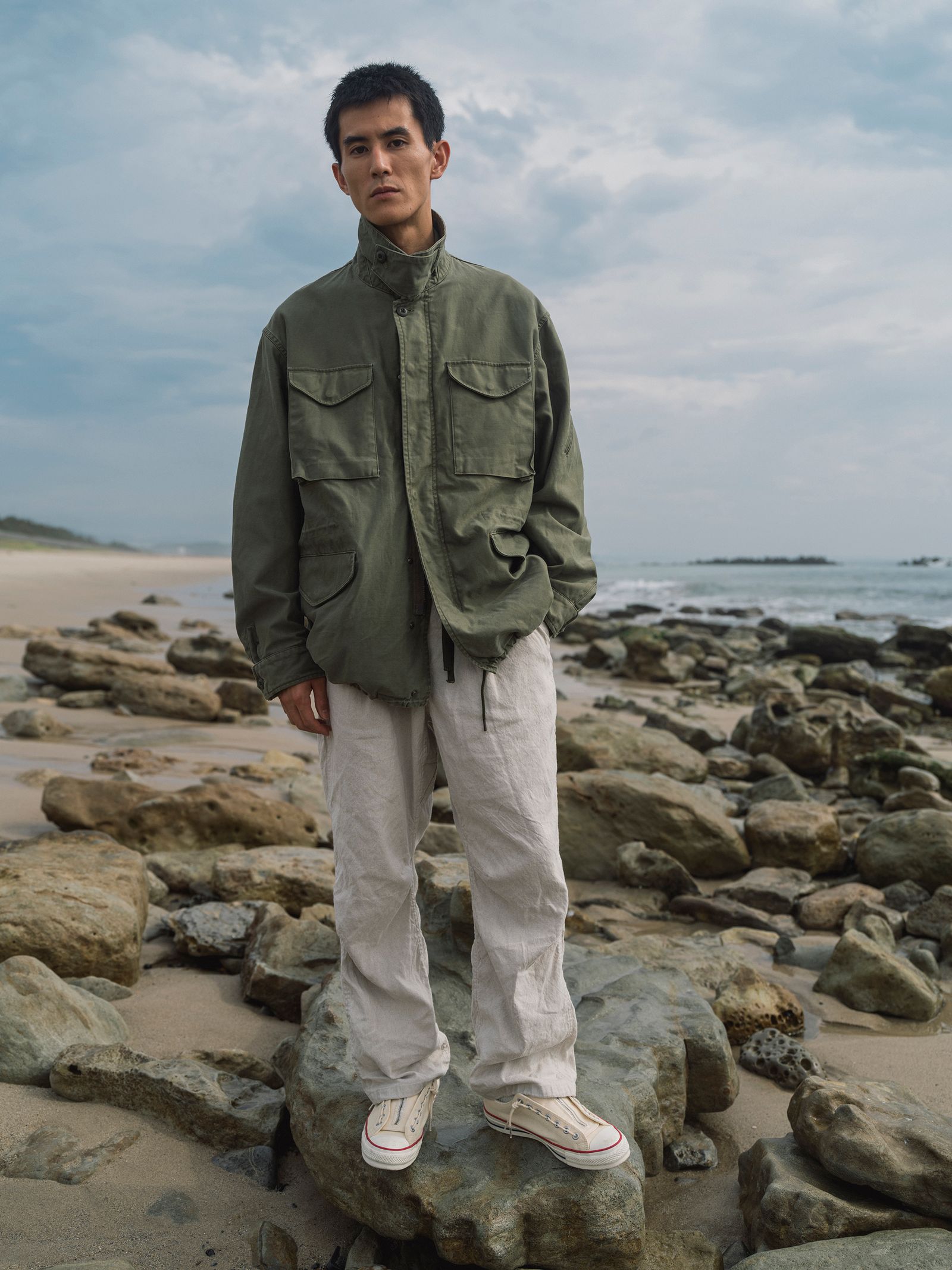 CONVERSE × nonnative ALL STAR GORE-TEX CENTERZIP OX / NN / IVORY