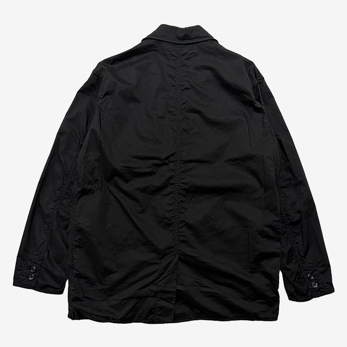 Unisex / Garment Dyed Typewritter Oversized Jacket / Black