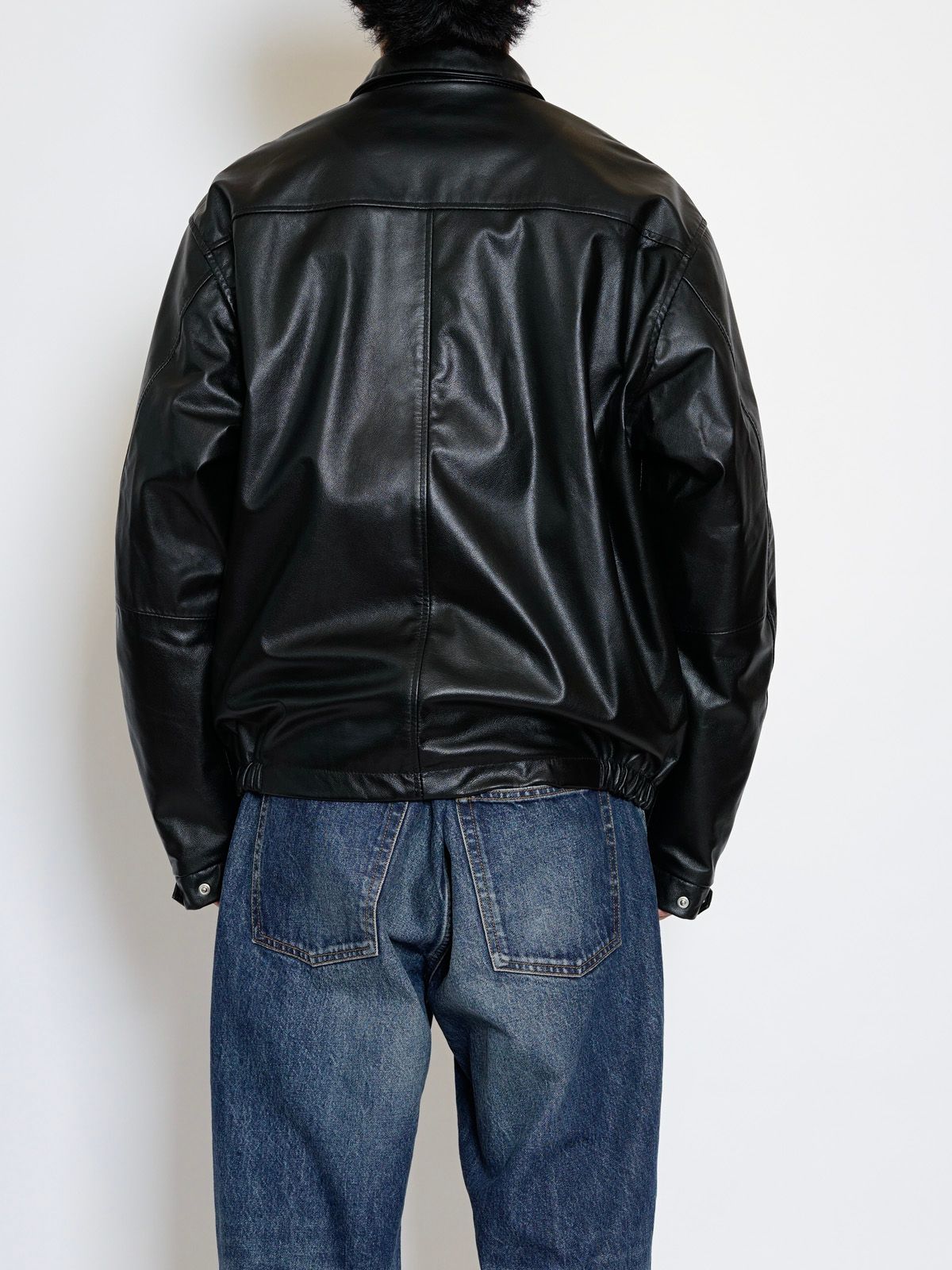 LEATHER BROUSON / BLACK