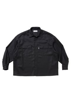 Wool Flano L/S Work Shirt / BLACK /  ワーク シャツ