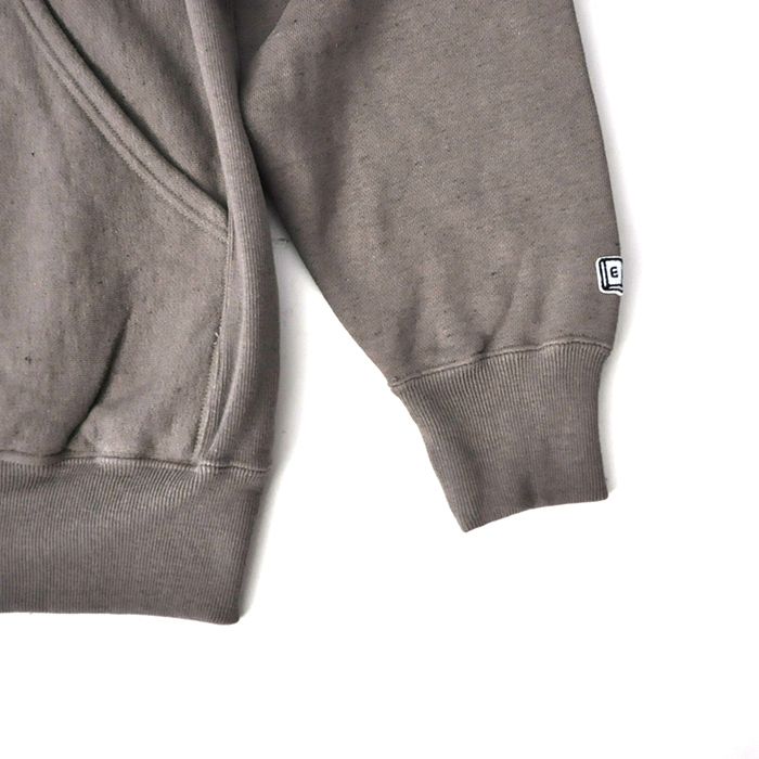 Zip Rib Neck Sweat / Slate Gray