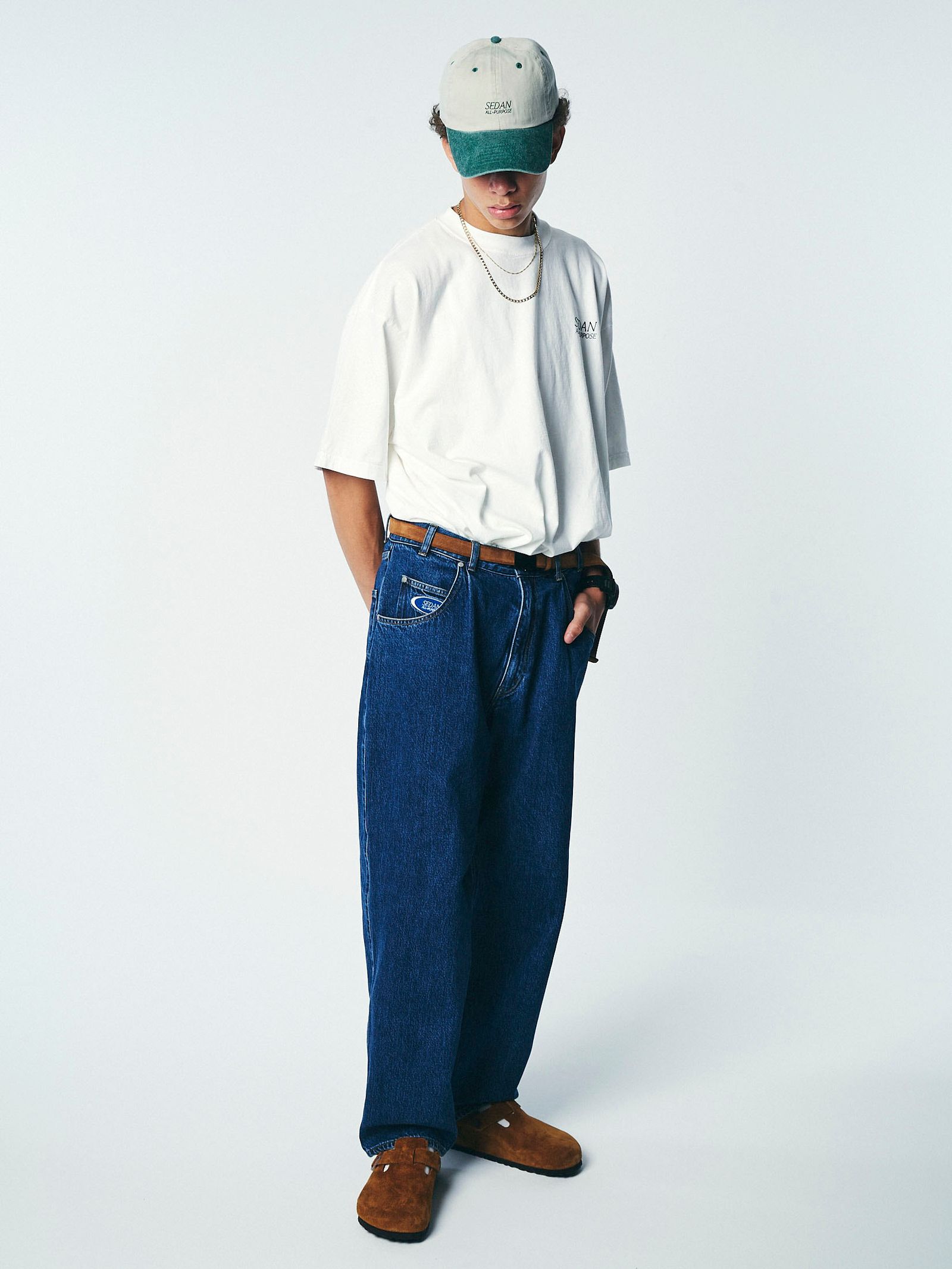 SEDAN ALL-PURPOSE - Oval Logo Denim Pant | Stripe Online Store