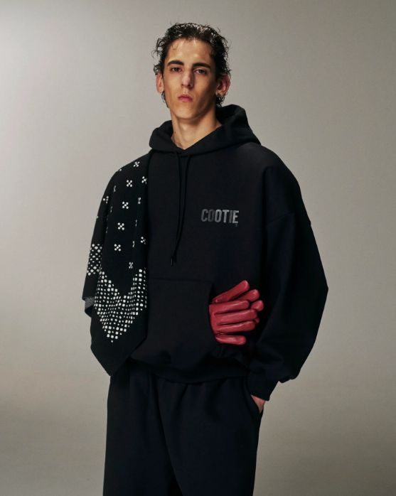 Chubby Sweat Hoodie / BLACK /  T/Cバルキー糸パーカー / CTE-25A321