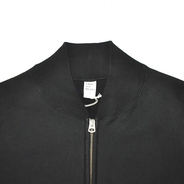 Zip Rib Neck Sweat / Seaweed