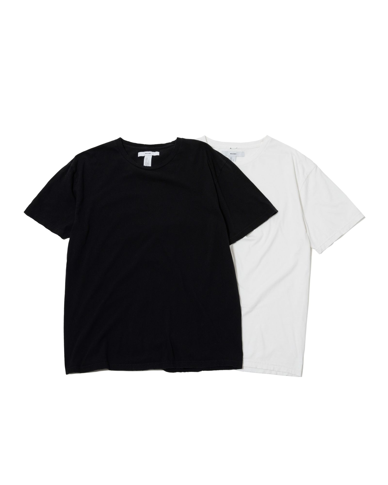 PLAIN T-SHIRTS 2PACK WASH / WHITE&BLACK / 2パックティー