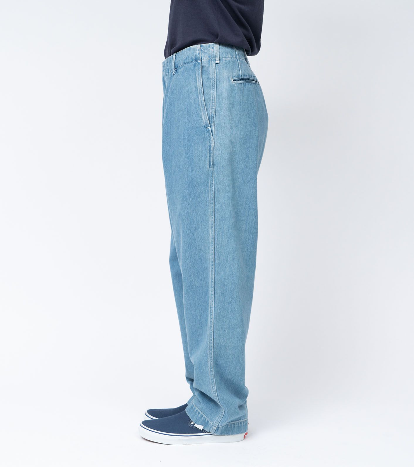 Wide Denim Pants / LI(Light Indigo)