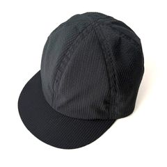 COOLMAX SUCKER LITTLE BRIM CAP (NO.27224-A) / BLACK / リトルブリムキャップ