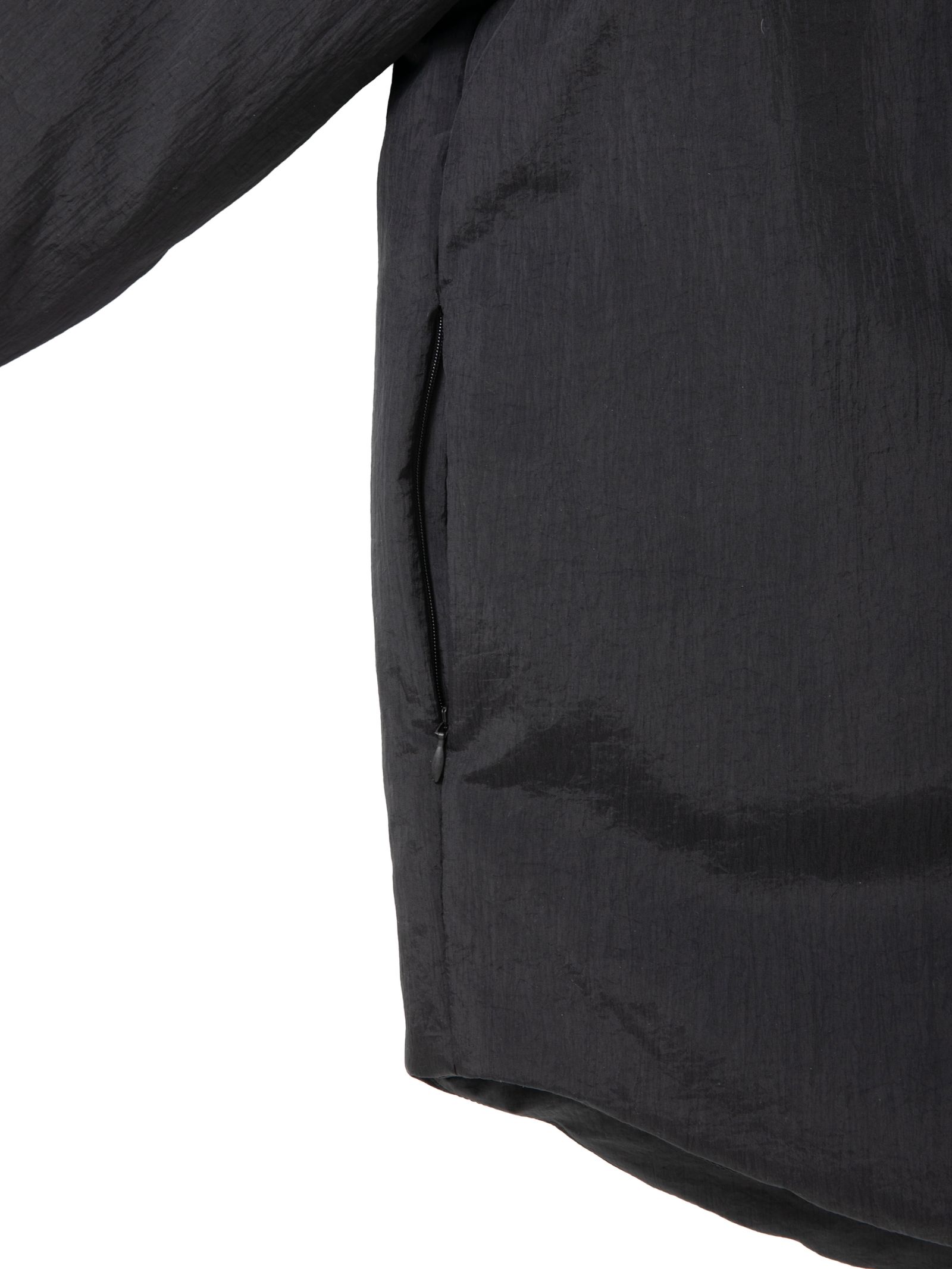 Nylon Taffeta Padded Shirt / BLACK /  ナイロン シャツ
