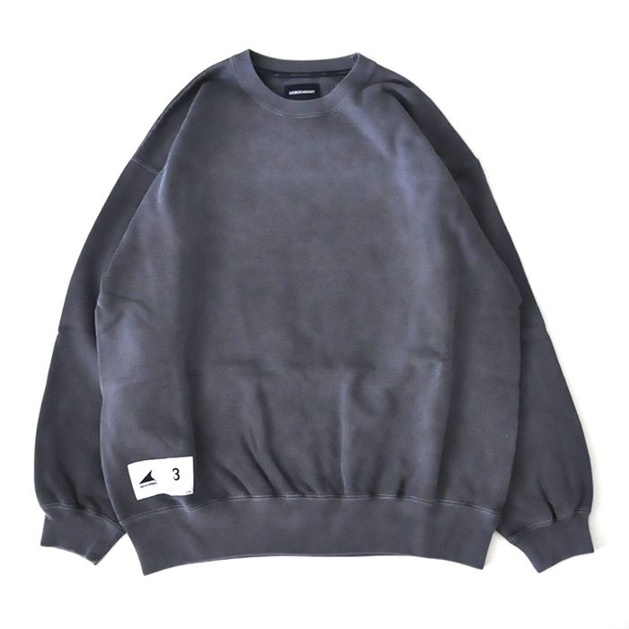 CETUS CREW NECK PIGMENT DYE / NAVY