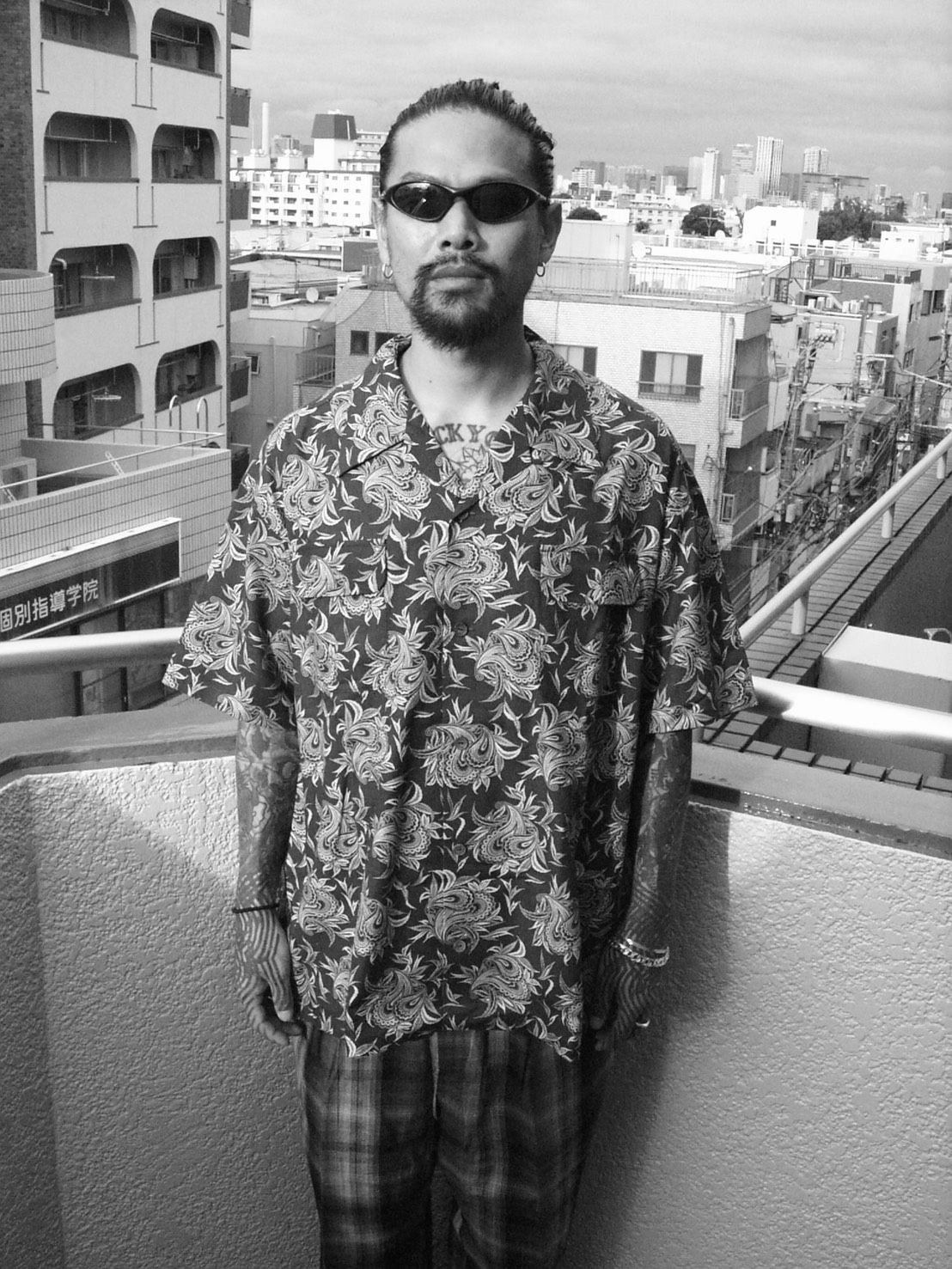 BUDS PAISLEY HAWAIIAN SHIRT / CHARCOAL / ハワイアンシャツ