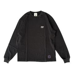 FADE WASH L/S TEE / F.BLACK / プリントロングスリーブティー
