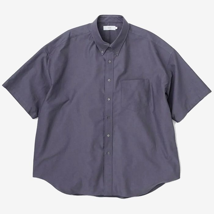 Oxford S/S Oversized B.D Shirt / Gray