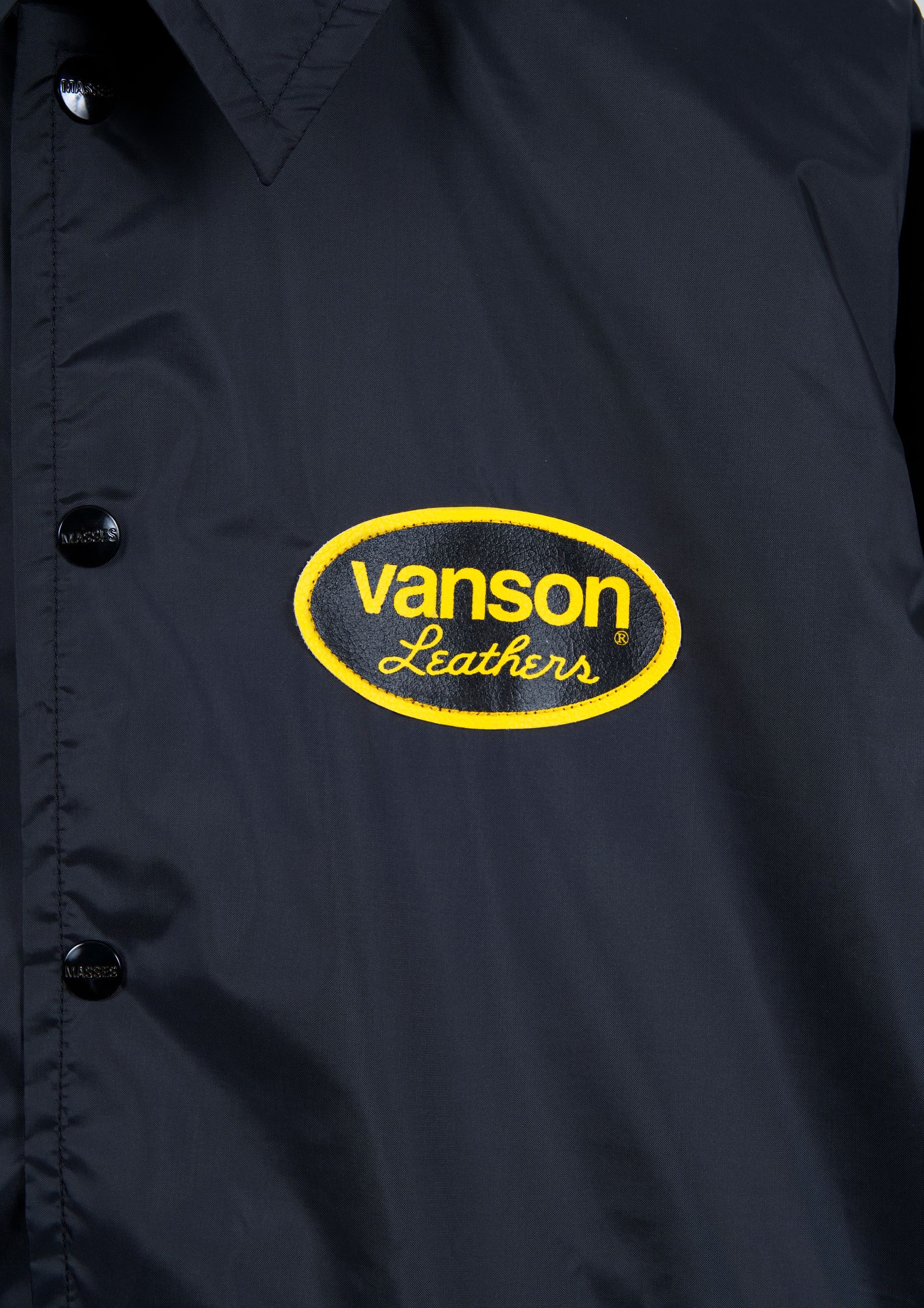VANSON × MASSES NYLON JKT / BLACK / VANSONコラボレーション