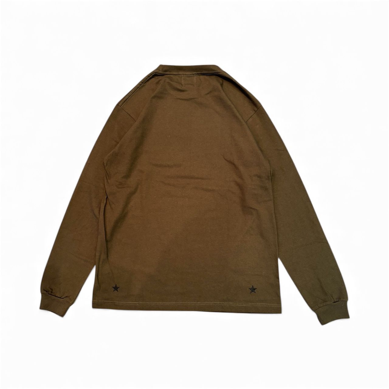 Logo L/S Tee / OLIVE / プリントロングスリーブティー