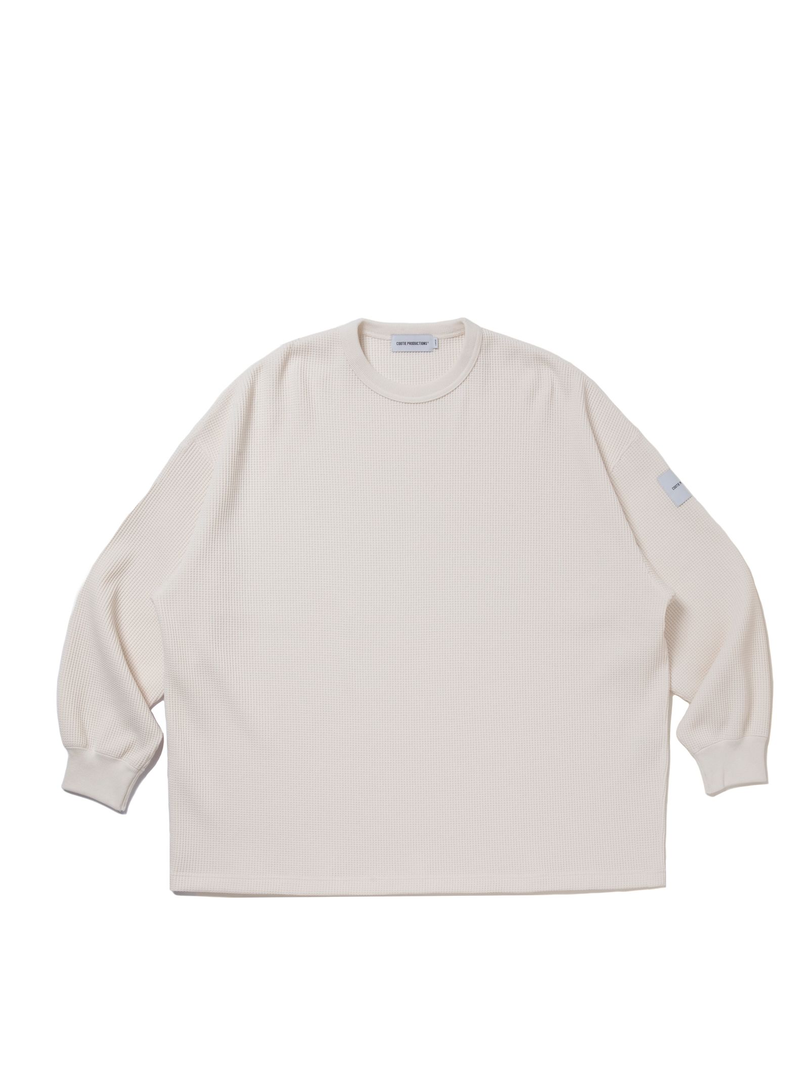 N/C Waffle Oversized L/S Tee / OFF IVORY /  ワッフルロングスリーブ