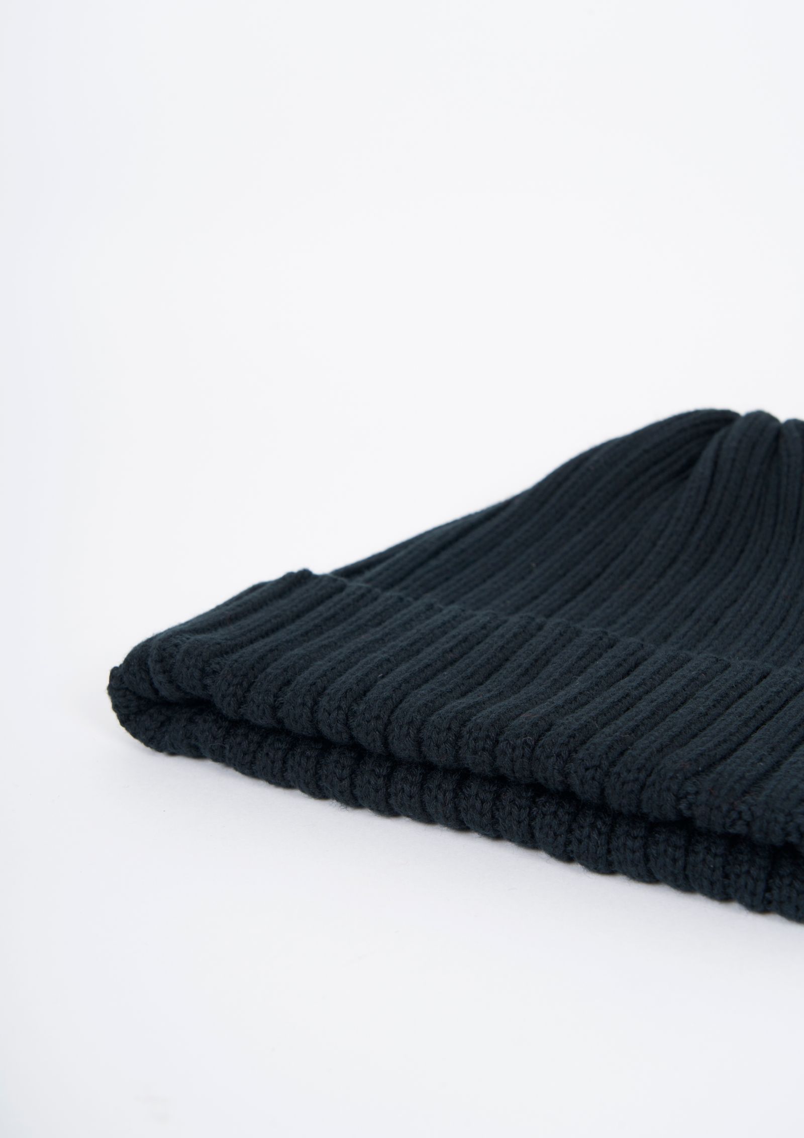 RIB BEANIE / BLACK