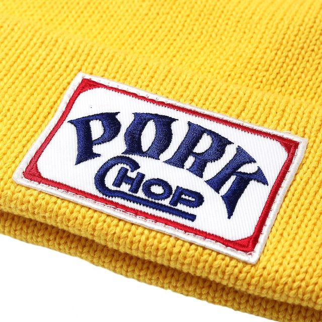 SQUARE WAPPEN BEANIE CAP / YELLOW