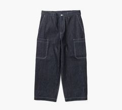 Graphpaper - Selvage Denim Cargo Pants-RIGID / RIGID | Stripe