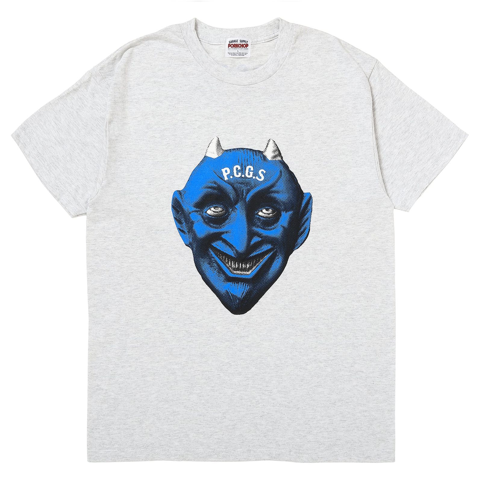 DEVIL FACE TEE / ASH / プリントティー