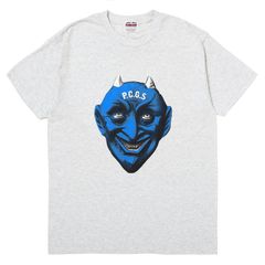 DEVIL FACE TEE / ASH / プリントティー