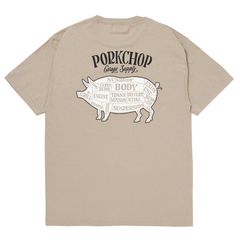 PORK BACK TEE / SAND×BKWH / プリント ティーシャツ