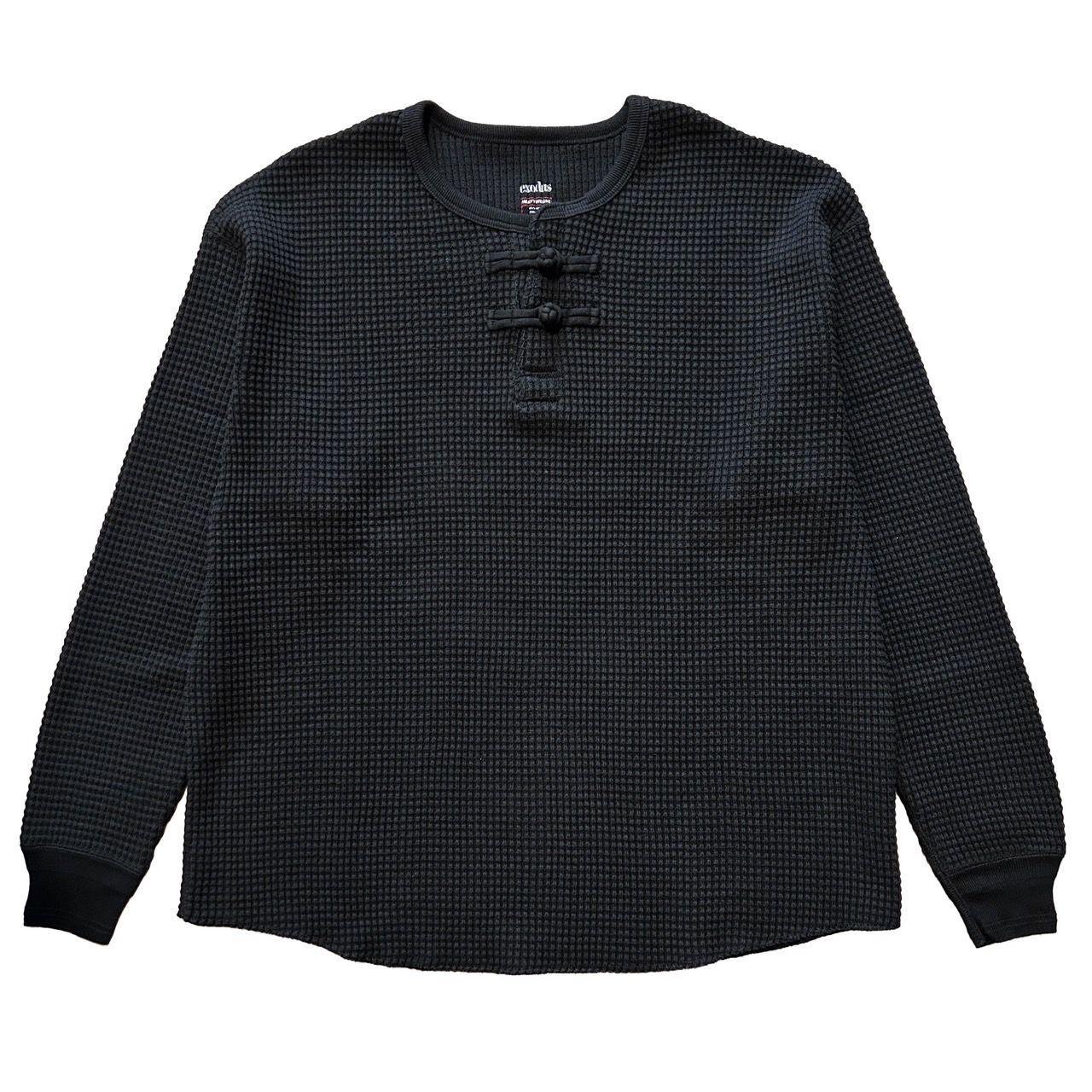 exodus - ORIENTAL HENRY NECK SHIRT / BLACK / チャイナサーマル | Stripe Online Store