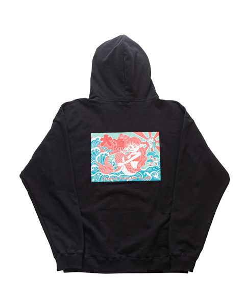 Chaos Fishing Club OG LOGO HOODIE GREEN Stripe Online Store
