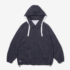 SEERSUCKER MARINE JACKET / NAVY × BLACK