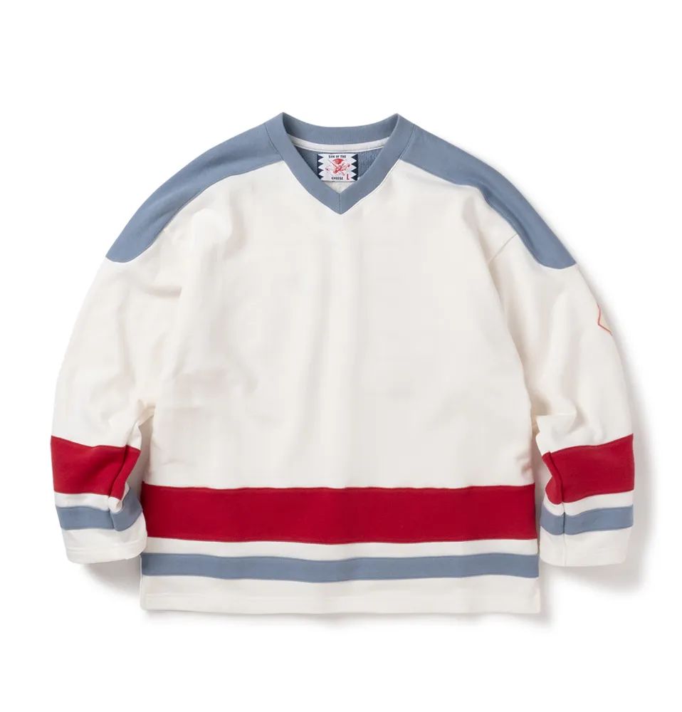 SON OF THE CHEESE - 27 HOCKEY SHIRT / WHITE / ホッケーシャツ | Stripe Online Store