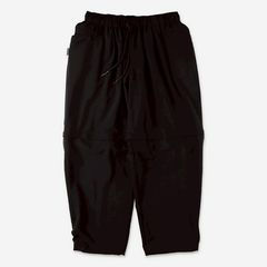 DETACHABLE WOOL PANTS  | BLACK