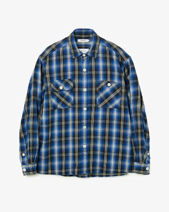 Rafu × nonnative WORKER SHIRT JACKET COTTON TWILL OMBRE CHECK / BLUE / シャツジャケット