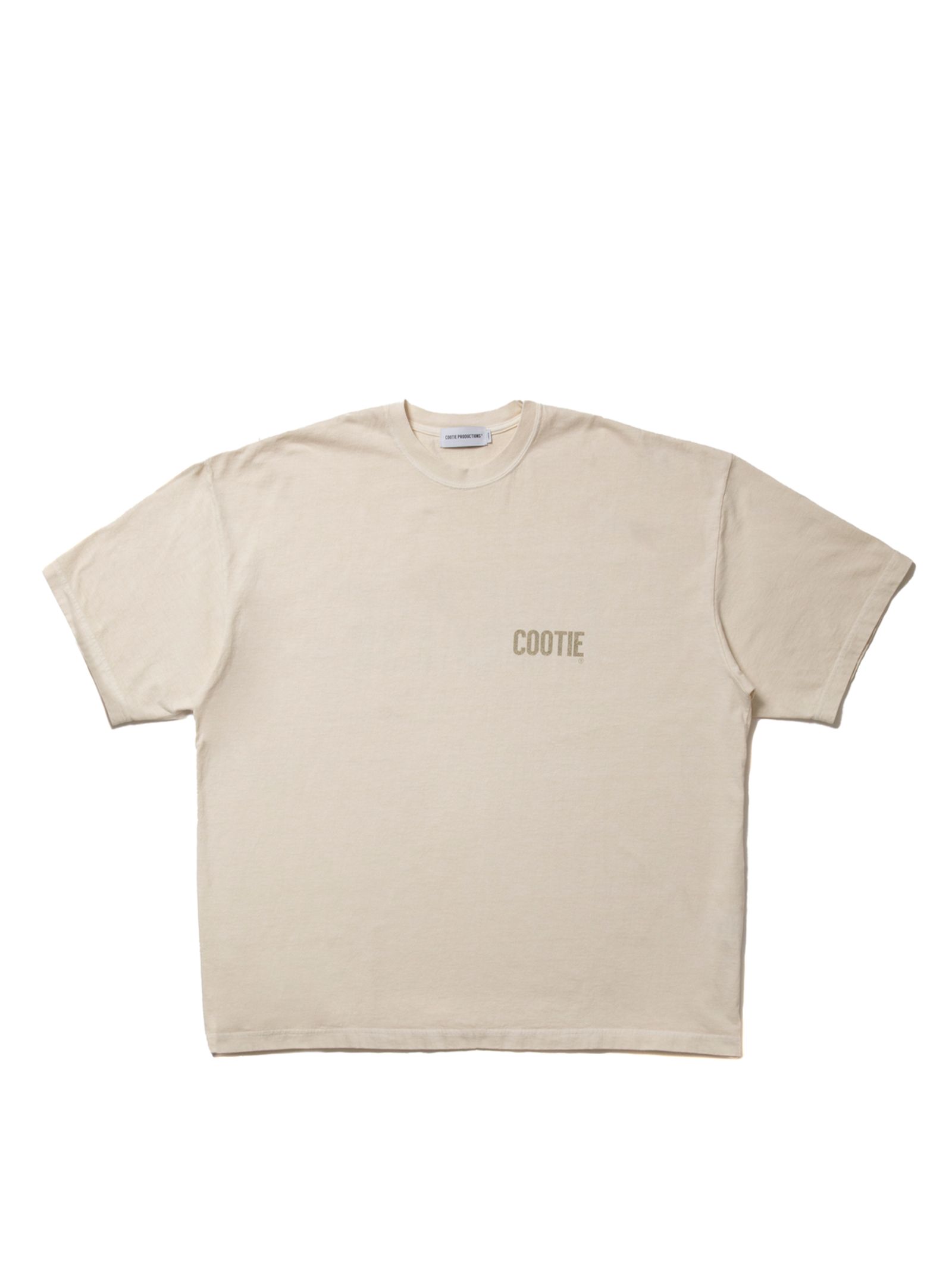 COOTIE PRODUCTIONS Pigment Dyed Tee サイズS COOTIE PRODUCTIONS - Pigment Dyed S/S Tee / IVORY