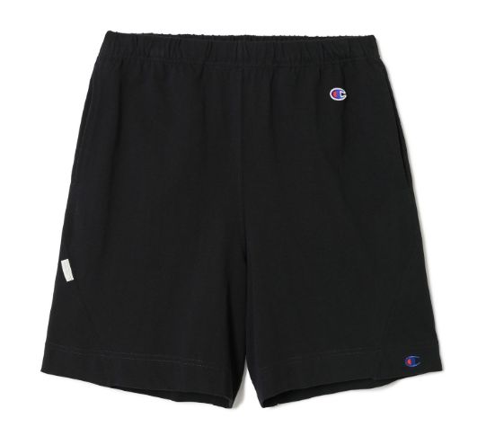 C8-Z507 HALF PANTS / BLACK / CHAMPIONコラボハーフパンツ - S