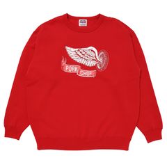 FLYING WHEEL P SWEAT / RED / マシスコラボレーションスウェット