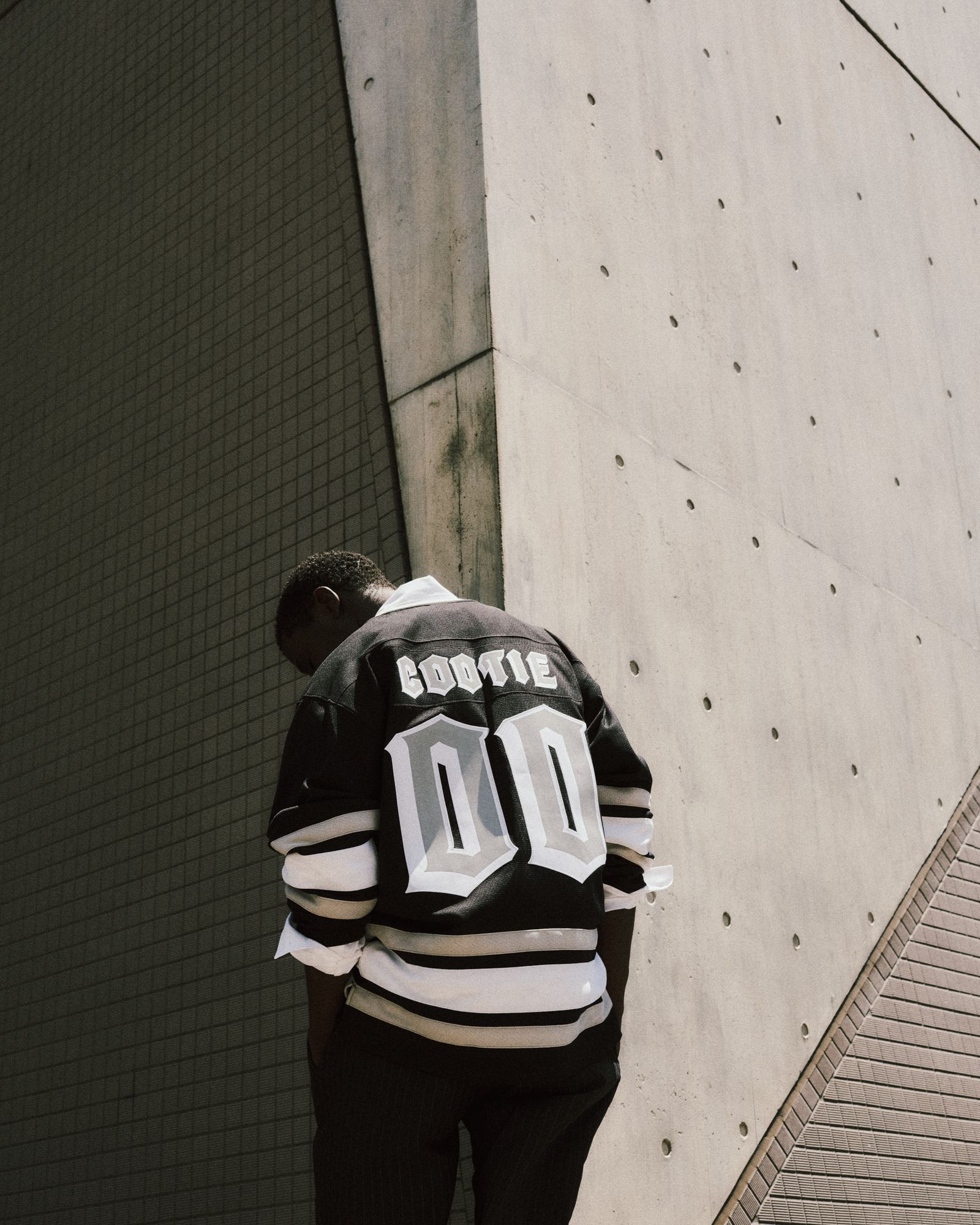 HOCKEY JERSEY / BLACK /  MITCHELL & NESSコラボ / MTL-CTE-01