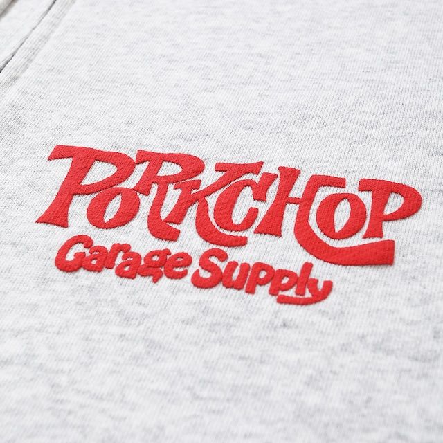 SC LOGO ZIP UP HOODIE / ASH / ジップパーカー