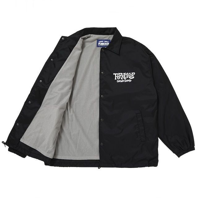 SC LOGO COACH JACKET / BLACK / コーチジャケット