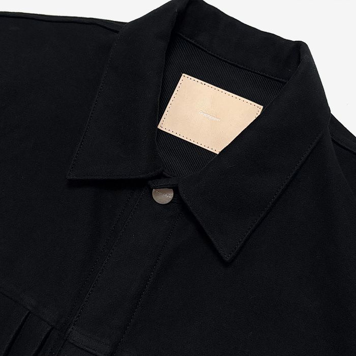 Cotton Double Serge Jacket / Black