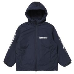 BURNING LOGO HOODED JKT / NAVY / フーデッドジャケット