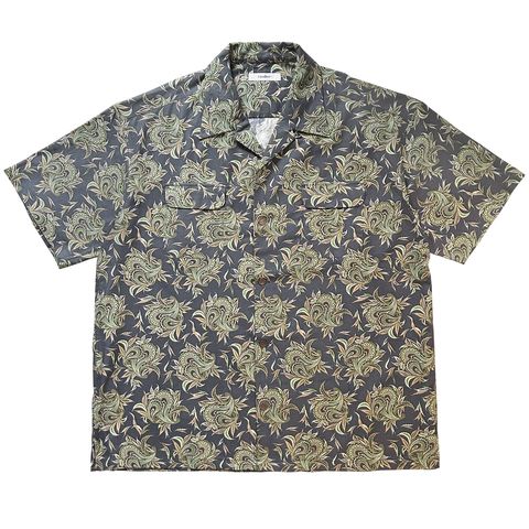 BUDS PAISLEY HAWAIIAN SHIRT / CHARCOAL / ハワイアンシャツ