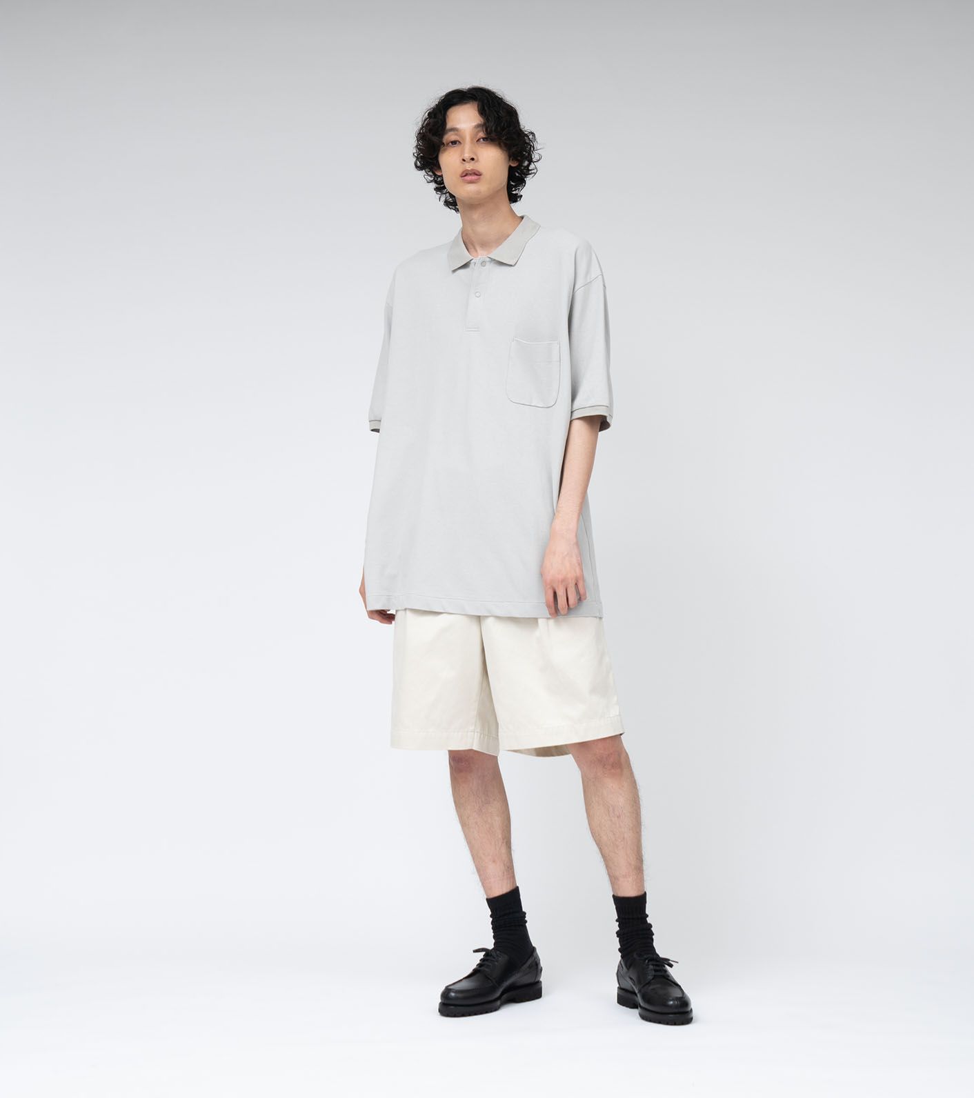 S/S Polo Shirt / LB(Light Beige)