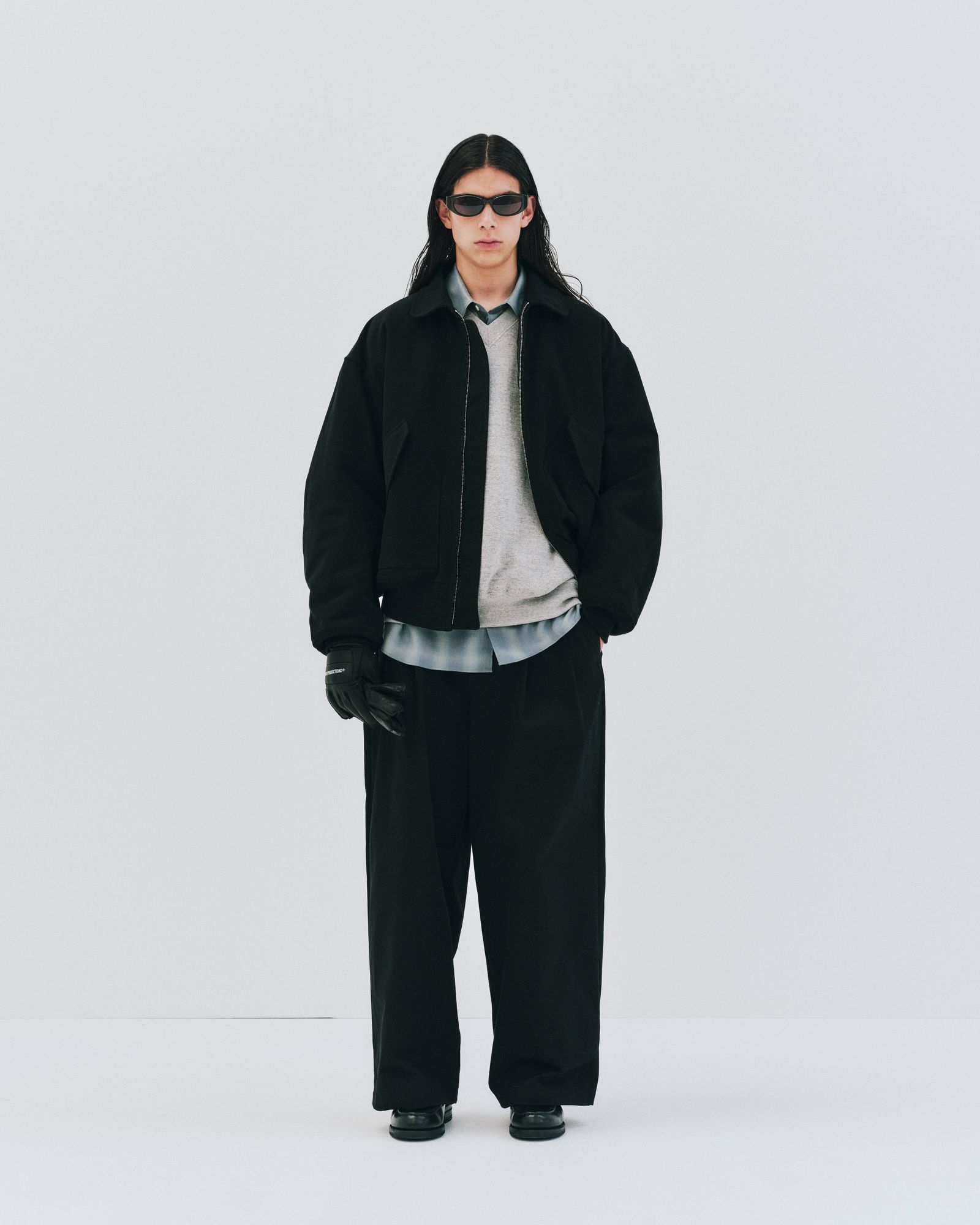 Nidom Cotton Duck Flight Jacket / BLACK / フライトジャケット