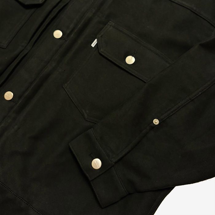 Cotton Double Serge Jacket / Black