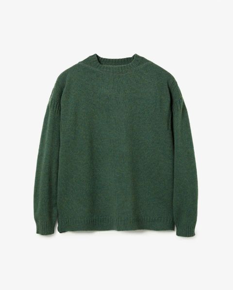 MARINER CREW SWEATER LINCOLN WOOL YARN / OLIVE / セーター