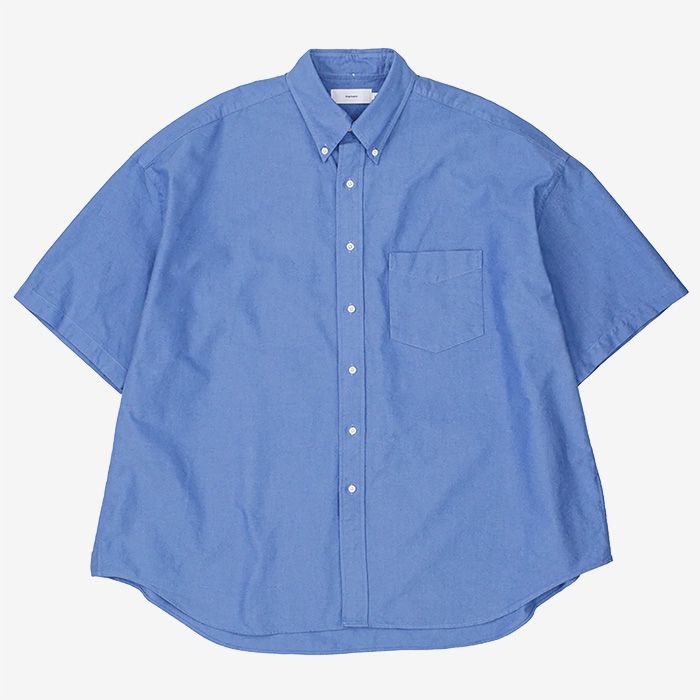 Oxford S/S Oversized B.D Shirt / Sax