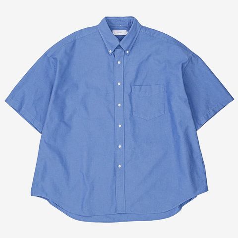 Oxford S/S Oversized B.D Shirt / Sax