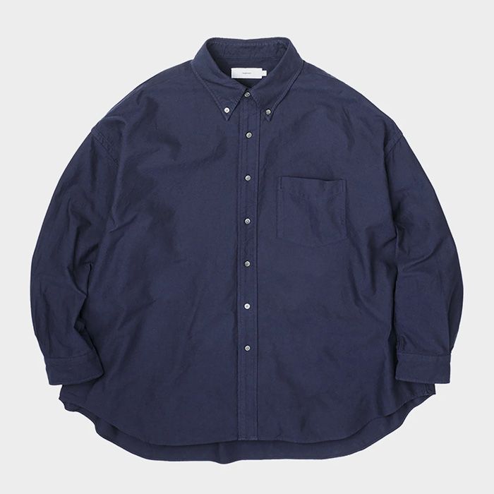 Graphpaper - Oxford Oversized B.D Shirt / NAVY | Stripe Online Store