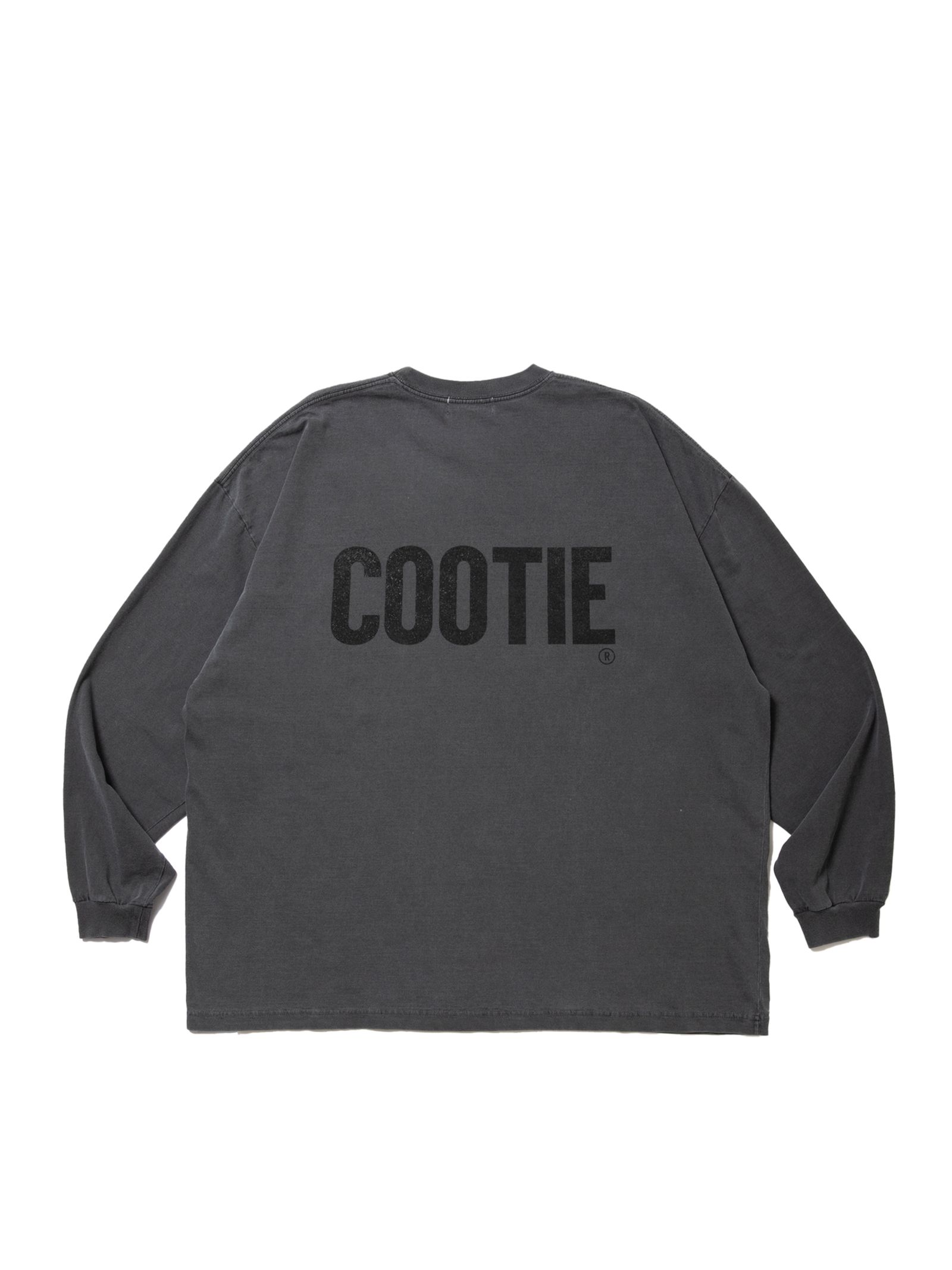 送料無料 百貨店 Dyed Pigment - PRODUCTIONS COOTIE L/S BLACK / Tee トップス