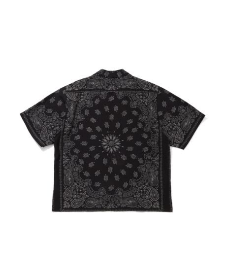 Bandana S/S Shirt / BLK / バンダナ柄シャツ