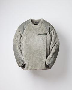 WILD THINGS / SHAGGY FLEECE PULLOVER / Sage Green